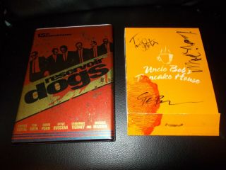 Reservoir Dogs Dvd Autographed By Steve Buscemi,  Michael Madsen,  And Tim Roth