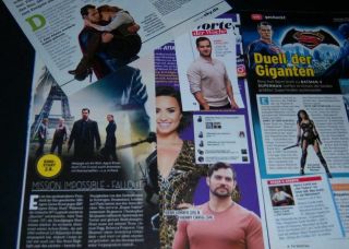 Henry Cavill 23 Pc German Clippings Full Pages