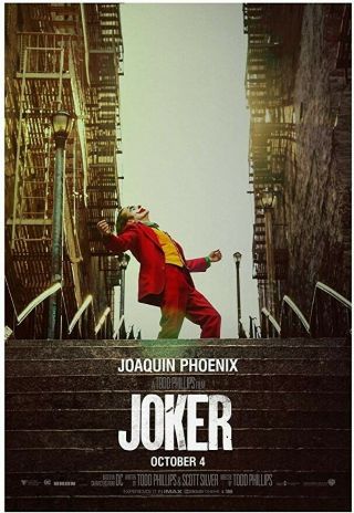 The Joaquin Phoenix Joker Movie Poster Dc Comics Double Sided A Little