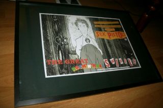 The Great Rock N Roll Swindle Sex Pistols Johnny Rotten Framed Punk Rock