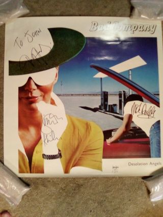 Bad Company Poster Autographed Desolation Angels