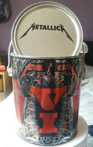 Metallica Official Fan Can Vl.  Empty Collectors Tin.  Limited Edition.