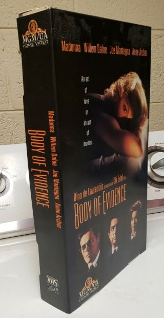 Madonna Body Of Evidence Cardboard Display Promo Oversized Vhs Box Rare Lover