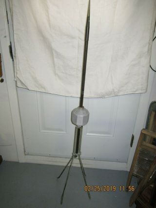 Antique/vintage - Lightning Rod W/ Glass Ball & Roof Mounting Bracket.