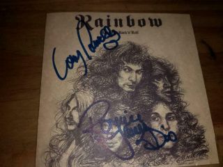 Dio Signed Cd Rainbow Purple Zeppelin Rush Alice In Chains Iron Maiden Sabbath