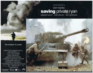Saving Private Ryan - 1998 - 11x14 Lobby Card K - Tom Hanks,  Matt Damon