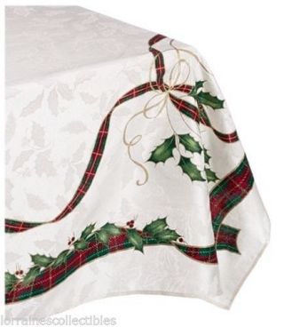 Lenox Holiday Nouveau Tablecloth 60 " X 120 " Oblong In Package