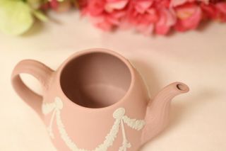 Wedgwood,  Pink Jasper Small Tea Pot for One,  Very Fine 5