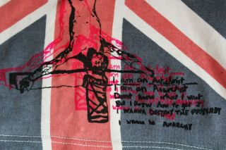 Vtg 70 ' s T - Shirt Union Jack Punk Seditionaries Print Destroy Sex Pistols 2