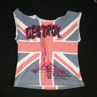 Vtg 70 ' s T - Shirt Union Jack Punk Seditionaries Print Destroy Sex Pistols 3