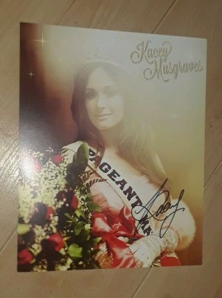 Rare Kacey Musgraves Signed 8x10 Promo Photo Pageant Material Tour