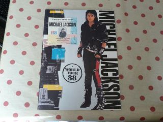 Michael Jackson Tour Programme - Bad 1988 With Ticket
