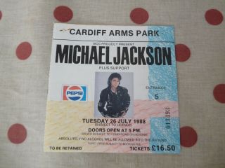 Michael Jackson Tour Programme - Bad 1988 with ticket 2