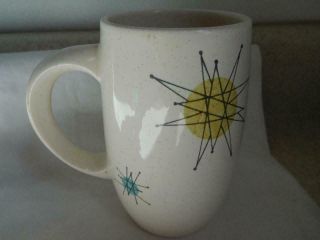 Franciscan Atomic Starburst Tall Mug Cup With Blemish On Handle Vintage