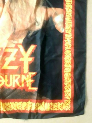 Ozzy Osbourne Speak of the Devil Vintage 1980 ' s 29 x 42 Textile Banner Flag 5