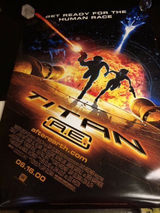 Titan A.  E.  Movie Poster 27x40 Ds Don Bluth Animated 2000