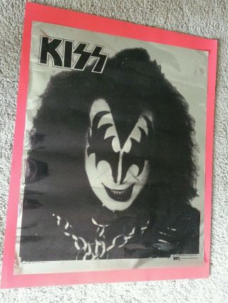 Kiss Poster Mylar Gene Simmons Solo