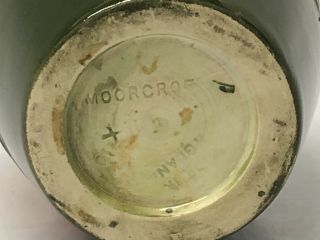 Vintage Moorcroft England Hibiscus Leaves Painted Pottery Vase 5