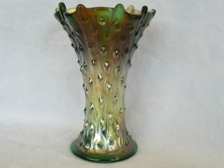 Northwood Carnival Glass Tree Trunk Vase,  Signed (7.  25 