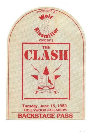 The Clash - Backstage Pass - Hollywood Palladium June 15 1982