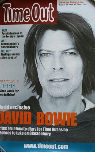David Bowie Time Out 2000 Promo Poster.