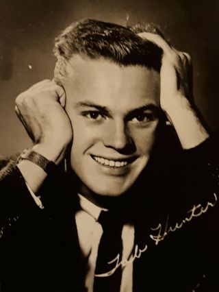 Vintage 1950s Black And White Photo Promo Card Actor Tab Hunter 2