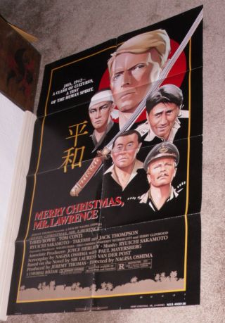 Merry Christmas Mr.  Lawrence 1983 One Sheet Movie Poster David Bowie