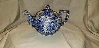 Laura Ashley Chintzware Blue Floral Teapot