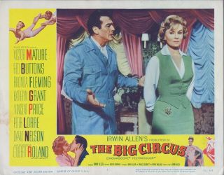Victor Mature,  The Big Circus (1959) Lobby Card 5,  Rhonda Fleming