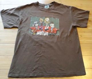 Vintage 2002 No Doubt Rock Steady Tour Shirt Caricatures Animated Gwen Stefani 2