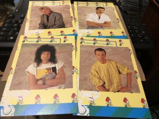 Queen Fanclub Only Set Of 4 Official Christmas Cards 1985