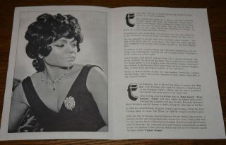EARTHA KITT TORQUAY PRINCESS THEATRE PROGRAMME 22 AUGUST 1971 WITH TWO TICKETS 2