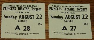 EARTHA KITT TORQUAY PRINCESS THEATRE PROGRAMME 22 AUGUST 1971 WITH TWO TICKETS 4
