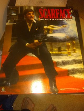 16 X 20 Scarface Say Hello To My Little Friend Picture (man Cave)