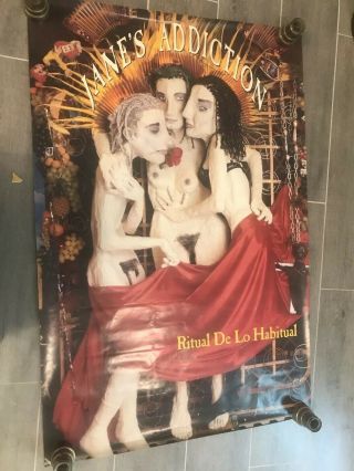 Jane’s Addiction Ritual De Lo Habitual Promo Poster Minty 35 X 25 1990 Awesome