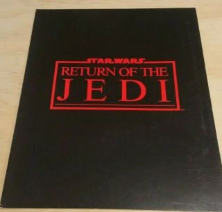 Orig.  1983 Souvenir Preview Program For The Movie " Return Of The Jedi "