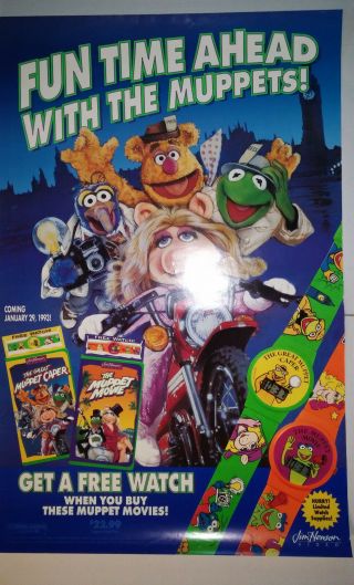 The Muppet Movie/the Great Muppet Caper Home Video Poster (26 " X40 ") Rolled