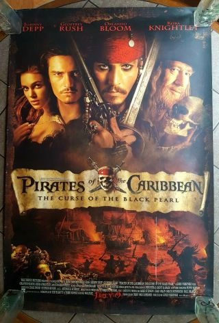 Pirates Of The Carribbean: The Curse Of The Black Pearl D/s 27x40 Movie Poster