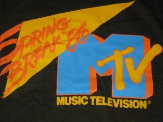 Mtv / Music Television Orignal Spring Break 1986 T - Shirt Band Of The Hand
