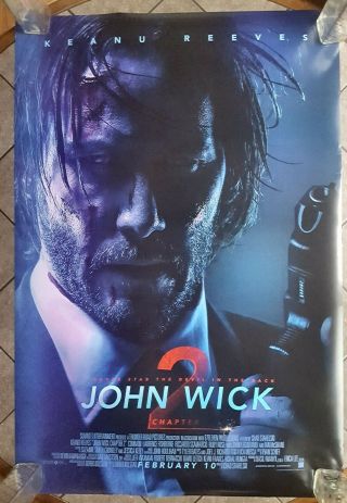 John Wick: Chapter 2 Double - Sided 27x40 Movie Poster