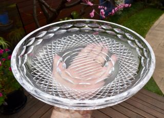 Waterford Crystal Float Bowl - Hobnail And Ellipse Cuts - 24.  2cm/9 1/2 "