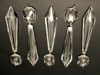 5 Antique Waterford Cranmore Chandelier Crystal Prisms 5 3/8 "