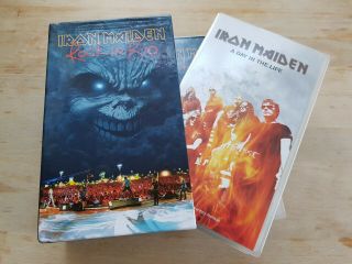 Iron Maiden Rock In Rio Double Box Set Collectors Vhs Video A Day In The Life