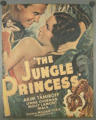 The Jungle Princess Movie Poster Cropped 1945 Paramount Pictures Dorothy Lamour