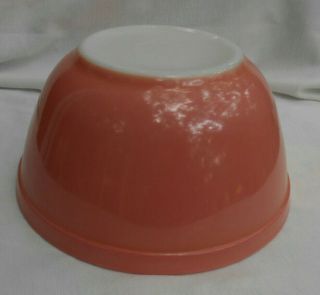 Vintage Pink Pyrex Nesting Mixing Bowl 402 1 1/2 Qt.  Bubble gum 2