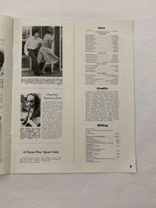 DOG DAY AFTERNOON Pressbook 1975 18 Pages 11x14 Movie Poster Art Al Pacino 1024 2