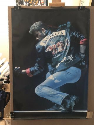Vintage 1988 George Michael Promotional Poster Cbs Records Promo