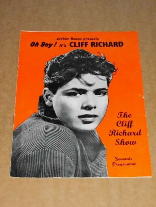 Cliff Richard & Drifters 1959 Uk Tour Programme (lana Sisters/peter Elliott)