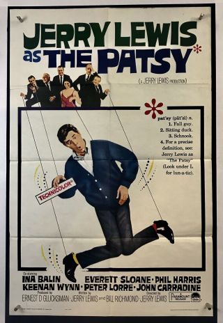 Patsy Movie Poster (fine -) One Sheet 1964 Jerry Lewis Ina Balin 3879
