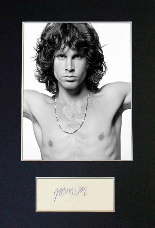 Jim Morrison/the Doors Rare Signature / Autograph,  Classic Photograph